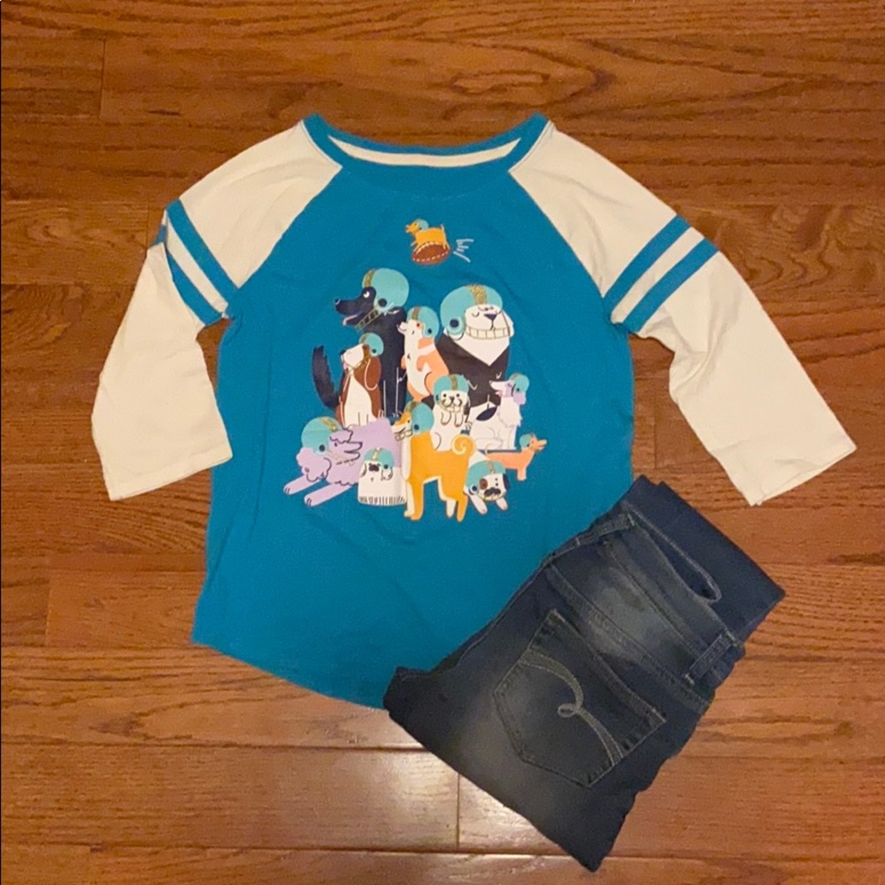 Cat & Jack 3/4 sleeve t-shirt size 10/12